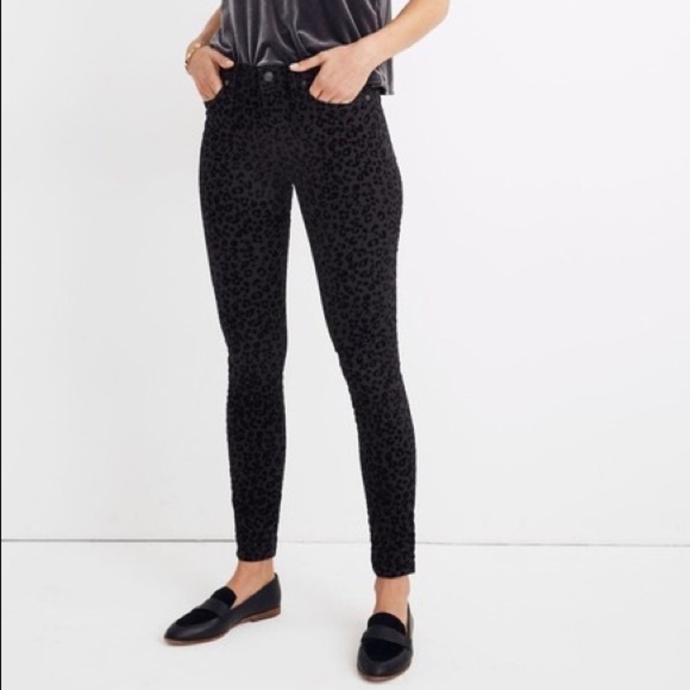 Madewell Mid-rise Leopard Print Skinny Jean